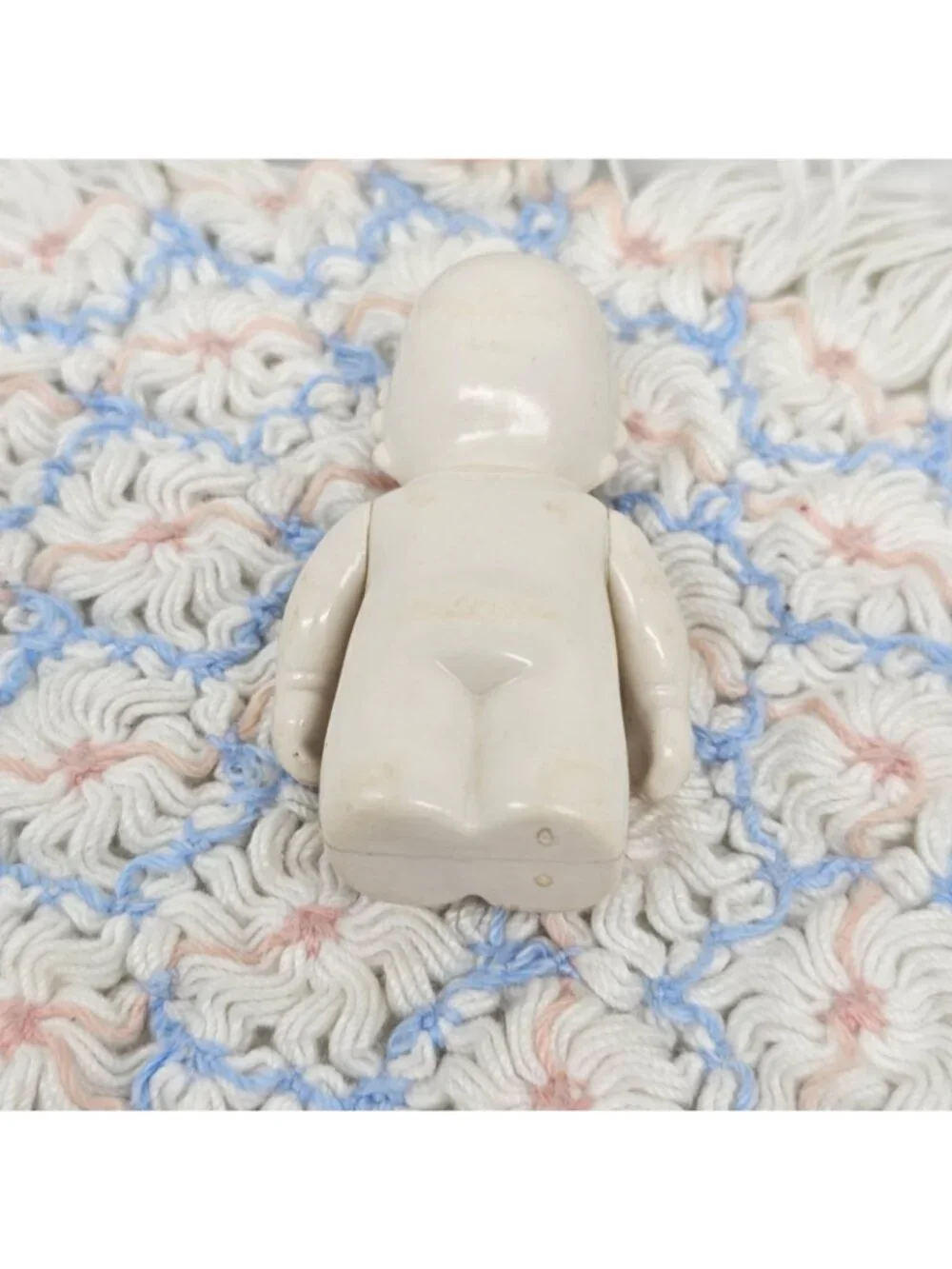 Rare -Little Tikes African American Baby Figure With White Outfit Gender Neutral